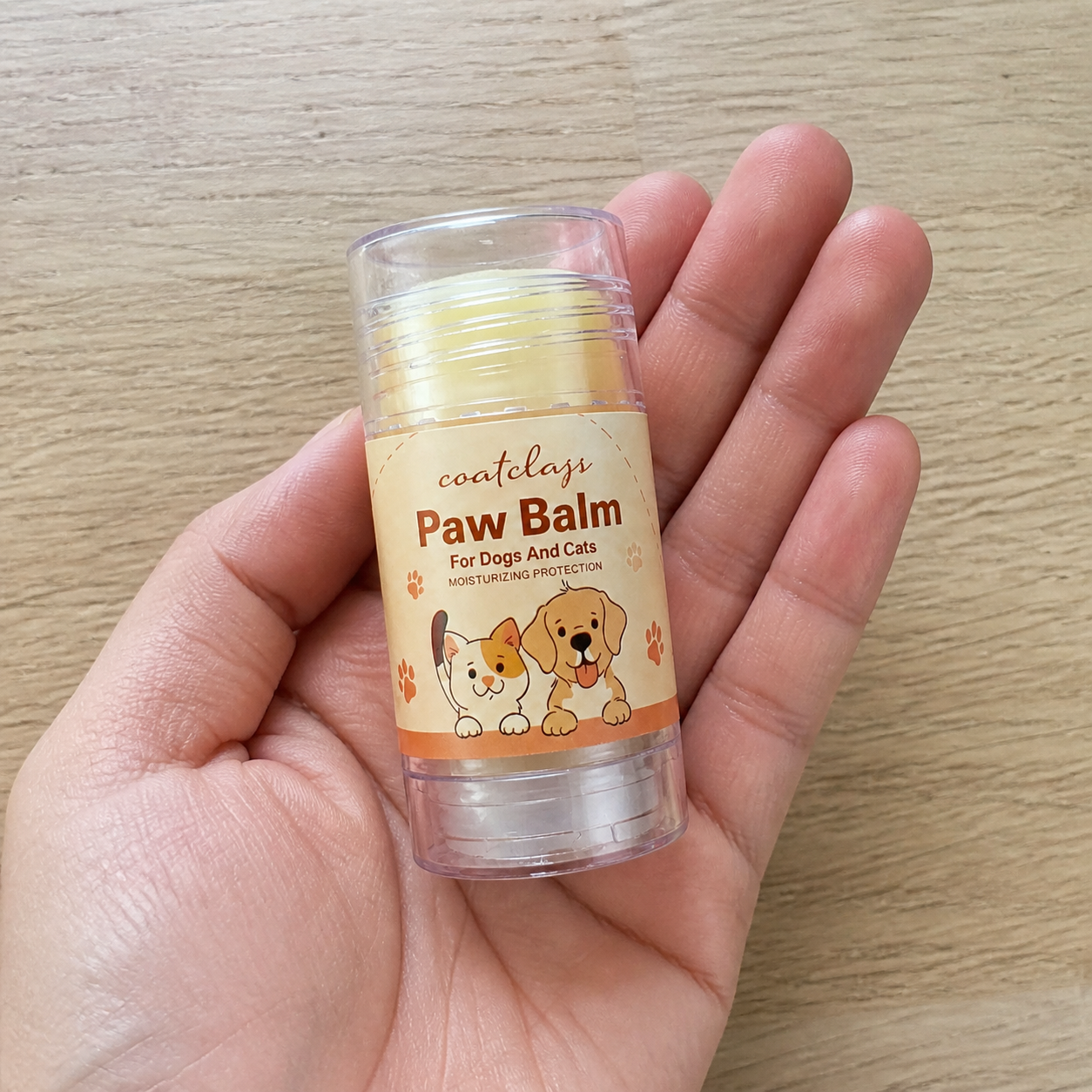 Velvet Touch stick size in palm