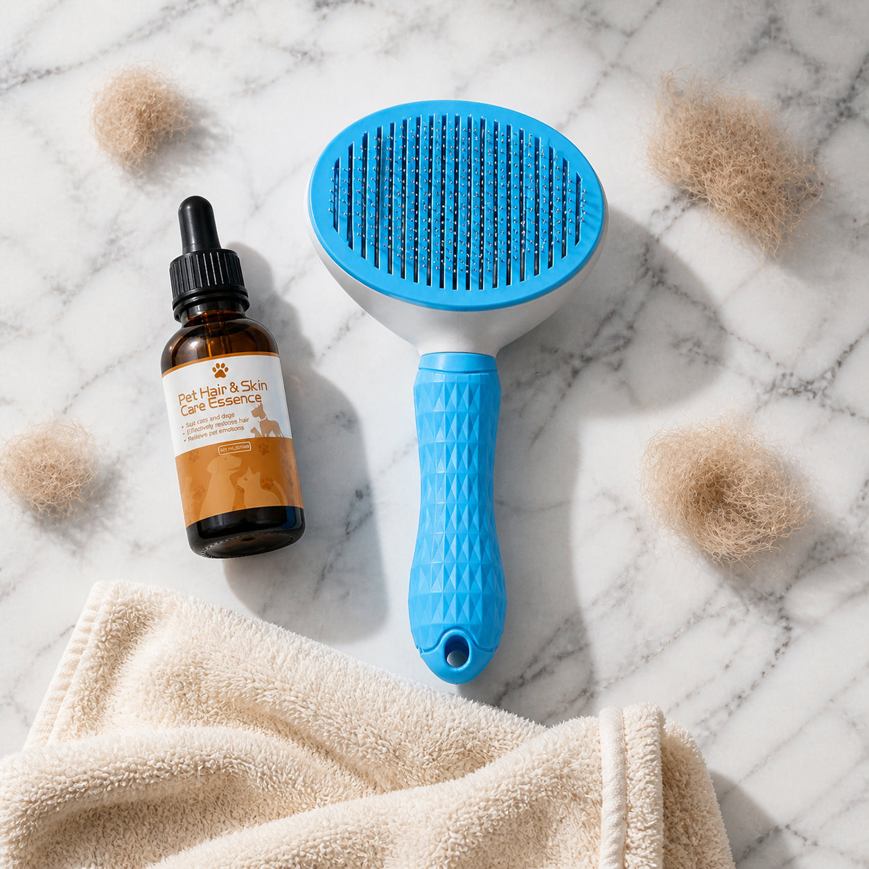 Silk Sweeper flat lay with Velvet Drop